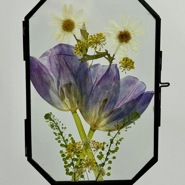 Emerald Frame w/ Pressed Florals