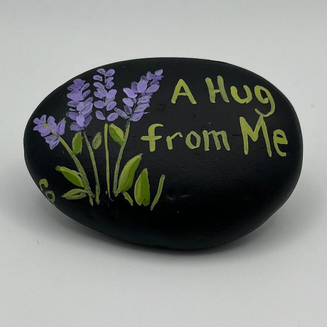 Rock sm blk "A Hug from Me"