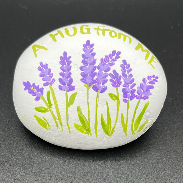 Rock sm wh lavender 
