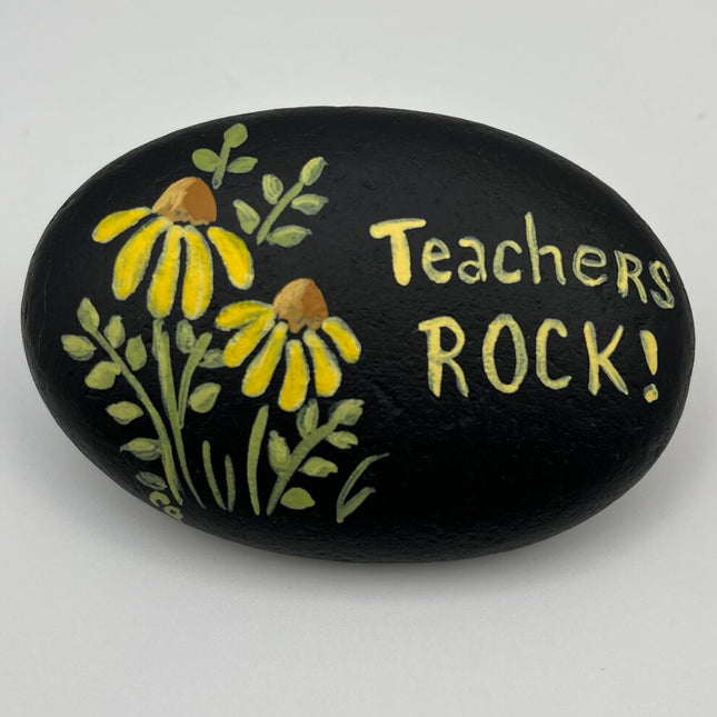 Rock sm blk "Teachers Rock!