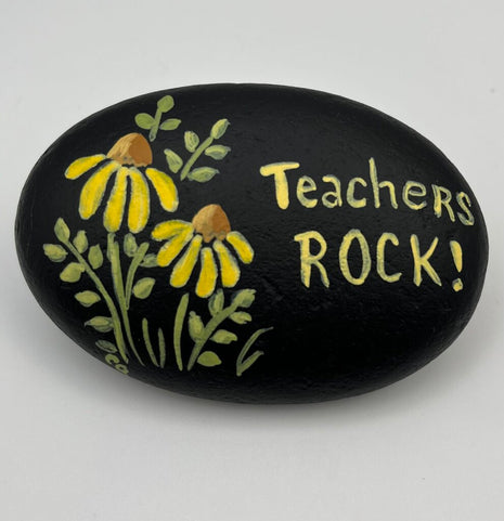 Rock sm blk "Teachers Rock!