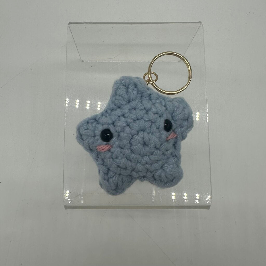 Crochet Star Keychain Purple