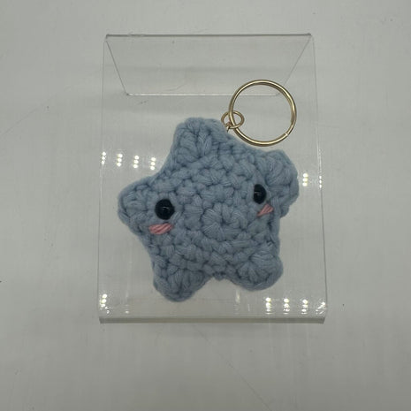 Crochet Star Keychain Purple