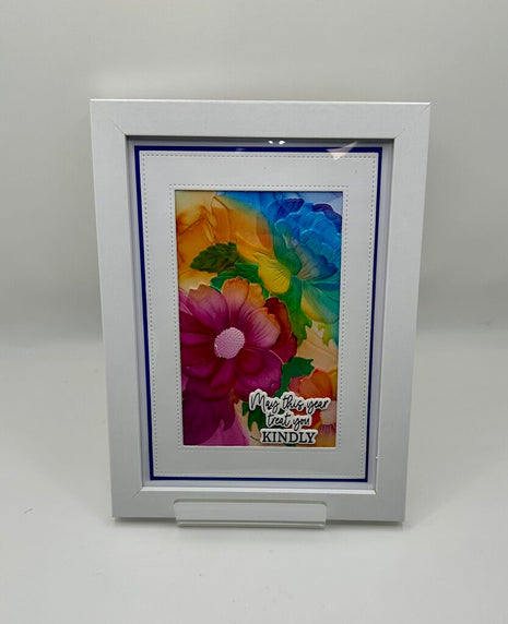 Framed Watercolored Flowers 5x7 - May This Year......
