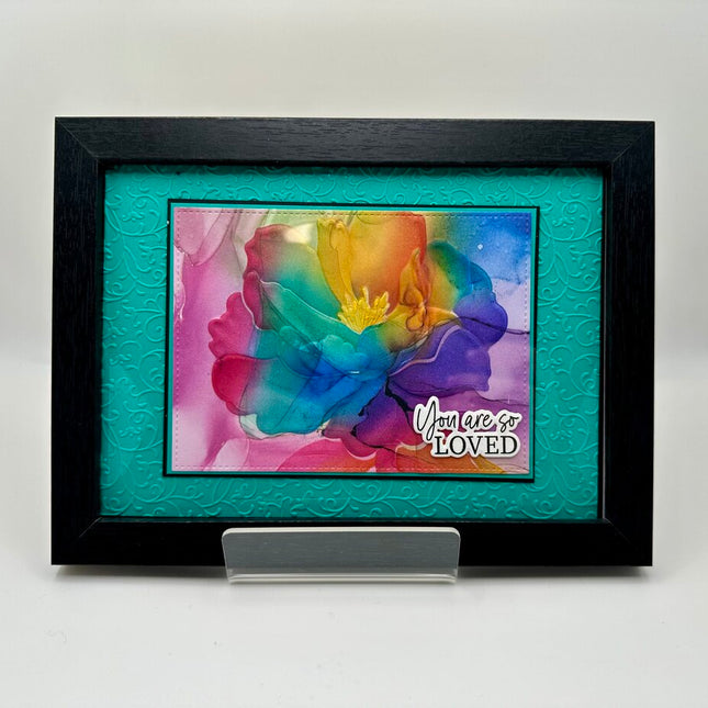 Framed Art 5x7 Watercolored Flowers You Are So Loved