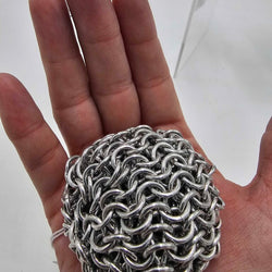 Silver juggling ball/foot bag - aluminum, 2 ounce - view 3