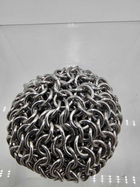 Silver juggling ball/foot bag - aluminum, 2 ounce