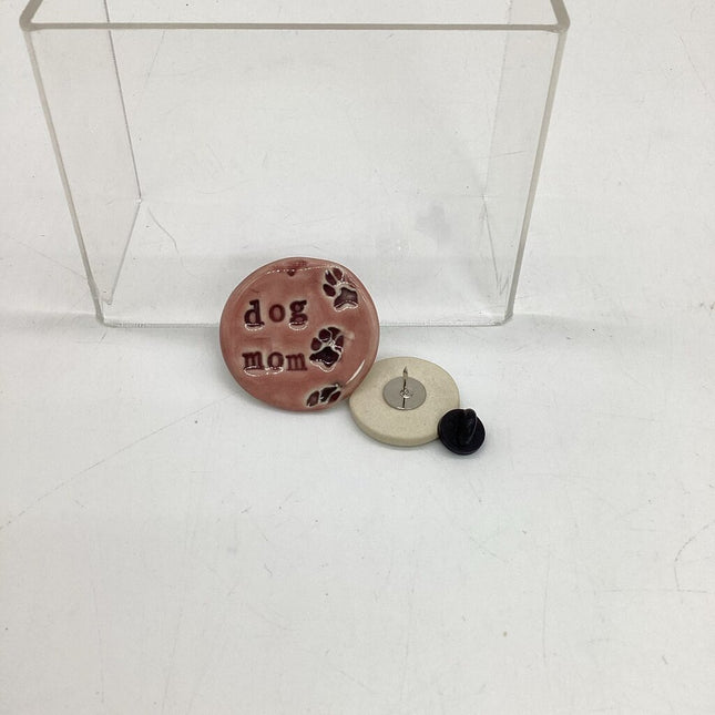 Dog Mom Pawprint Pin