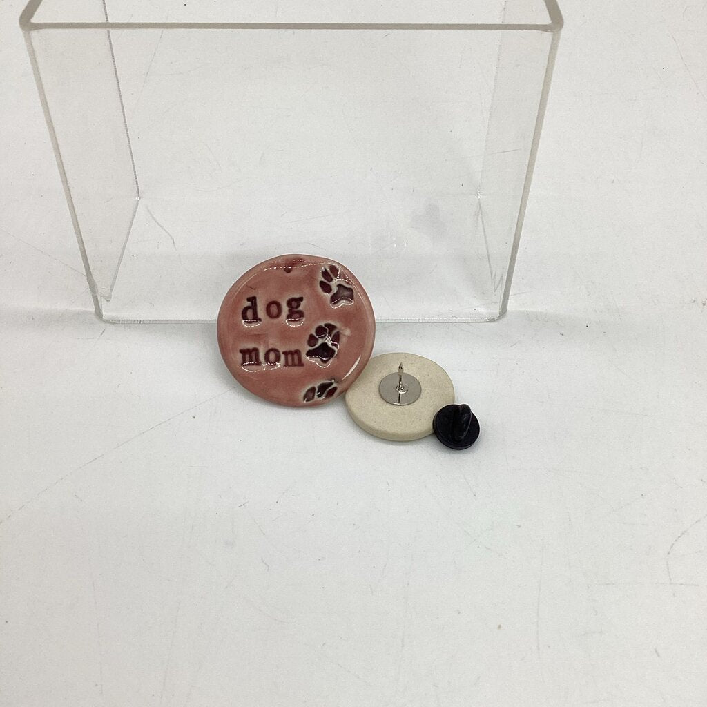 Dog Mom Pawprint Pin