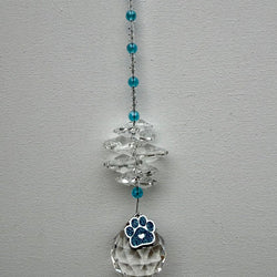 PAW PRINT OCTAGON BLUE - view 1