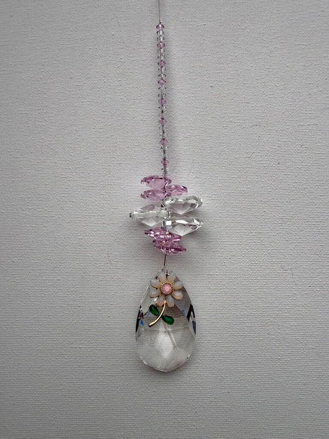 DAISY TEARDROP PINK OCTAGON
