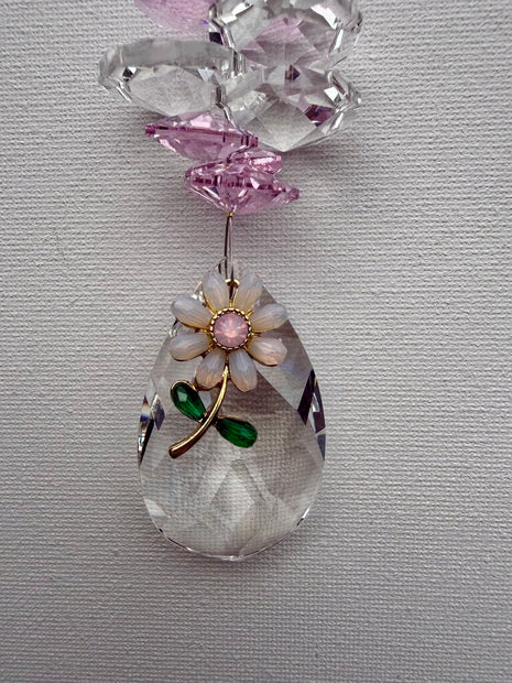 DAISY TEARDROP PINK OCTAGON