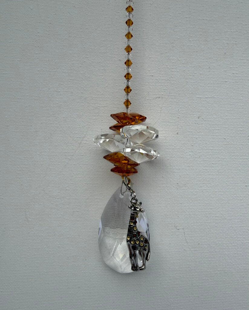GIRAFFE TEARDROP TOPAZ OCTAGON