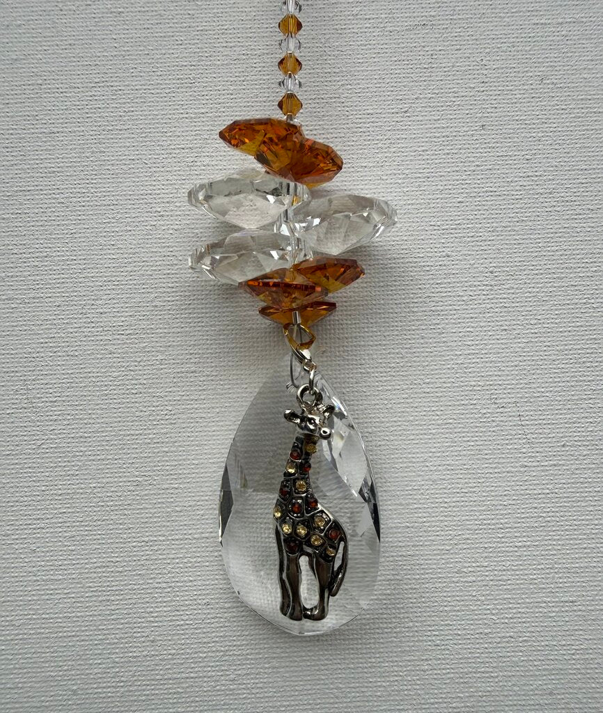 GIRAFFE TEARDROP TOPAZ OCTAGON