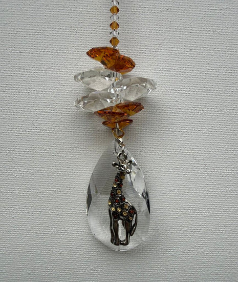 GIRAFFE TEARDROP TOPAZ OCTAGON