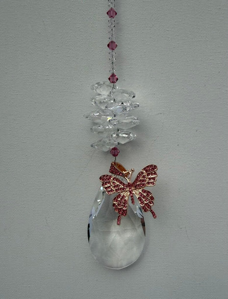 BUTTERFLY TEARDROP ROSE OCTAGON