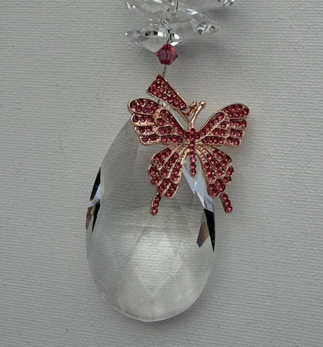 BUTTERFLY TEARDROP ROSE OCTAGON