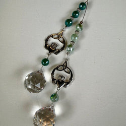 IRISH CLADDAGH CRYSTAL SUNCATCHER - view 2