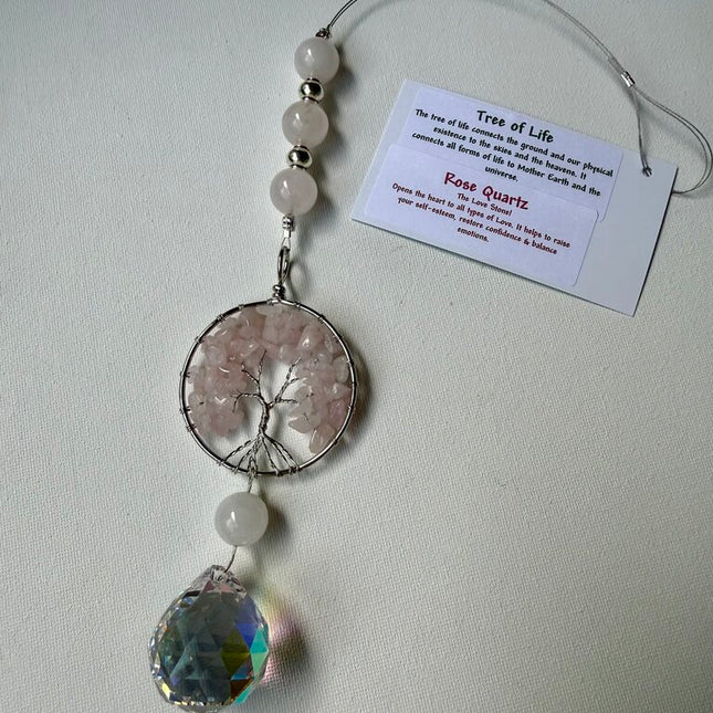 TREE OF LIFE ROSE QUARTZ