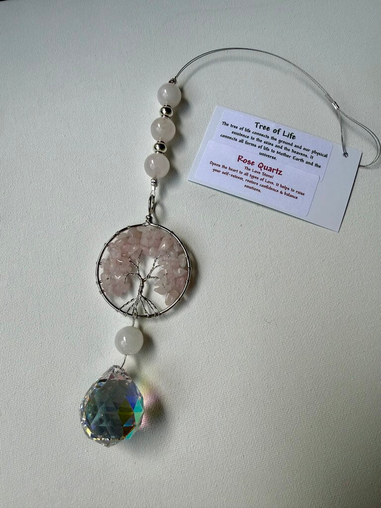 TREE OF LIFE ROSE QUARTZ