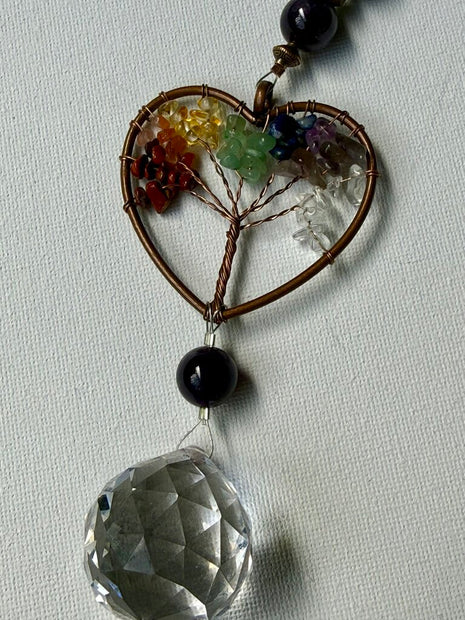 TREE OF LIFE HEART AMETHYST