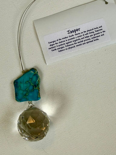 JASPER NUGGET 30MM TEAL