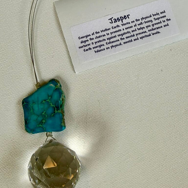 JASPER NUGGET 30MM TEAL