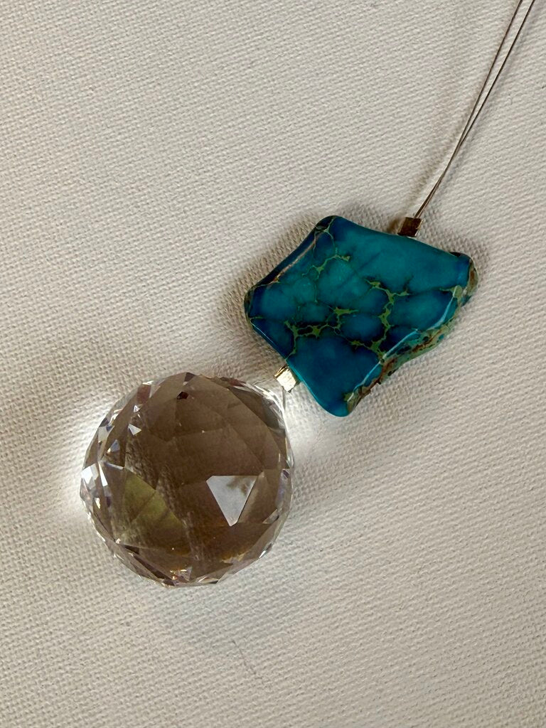 JASPER NUGGET 30MM TEAL