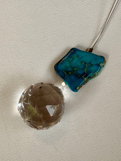 JASPER NUGGET 30MM TEAL