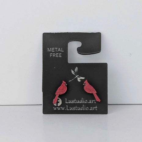 Earrings Stud Cardinal metal free