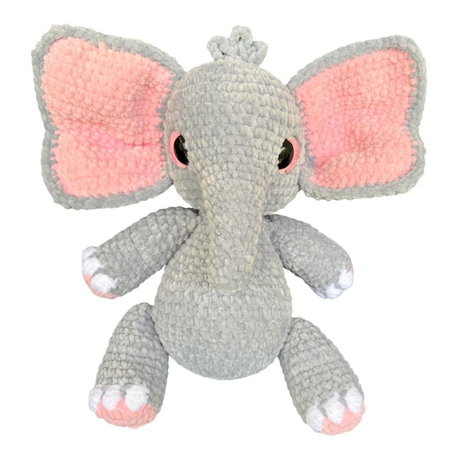 Crocheted elephant stuffie