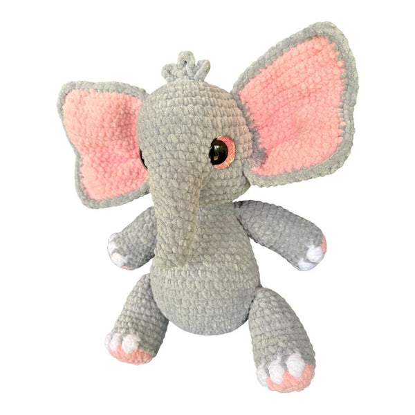 Crocheted elephant stuffie