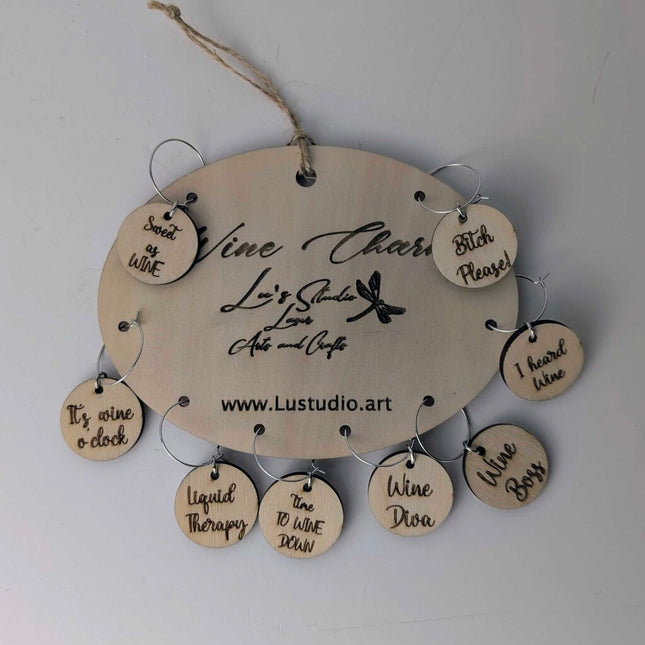 Drink charms, wine charms "I heard wine"