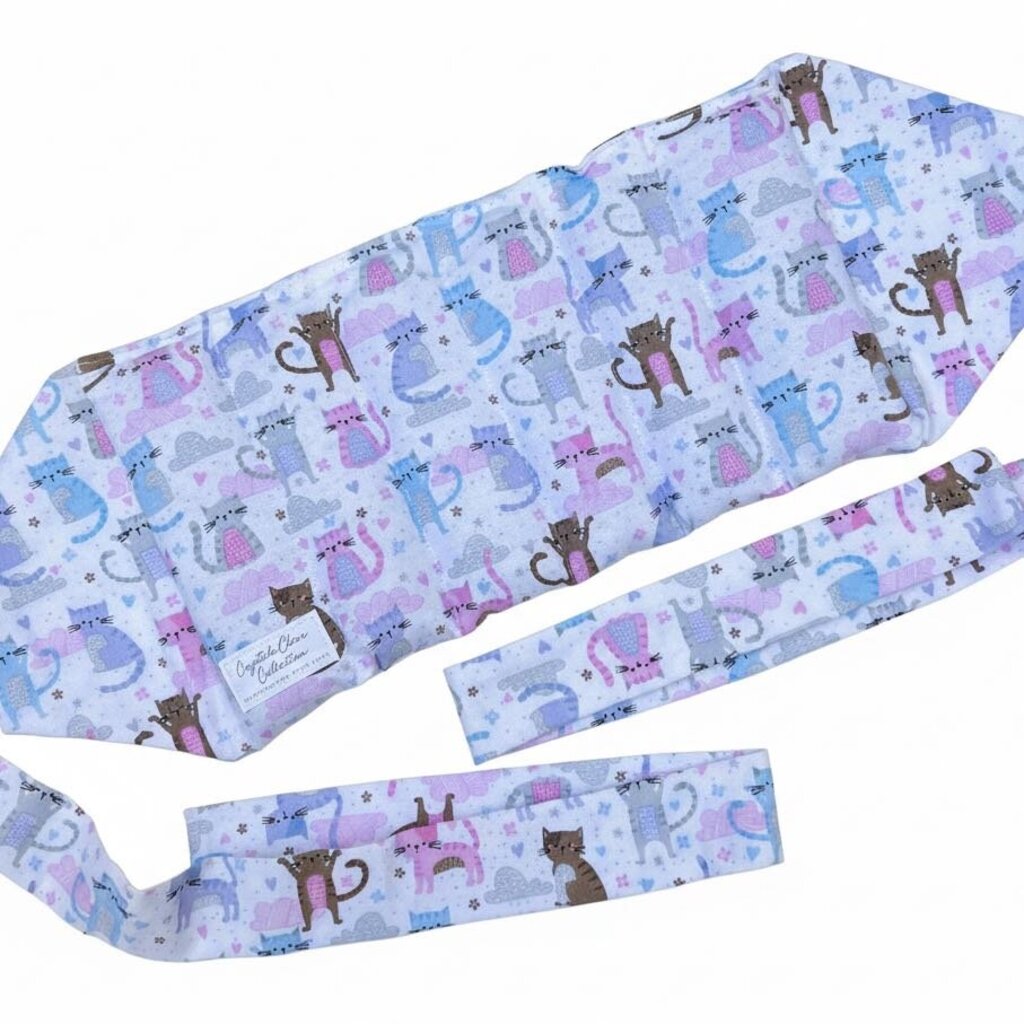 Colorful Cats Hands-Free Microwave Heating Pad for Lower Back