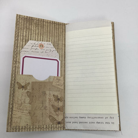 Butterfly Ledger handmade junk journal