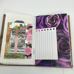 Vintage flower handmade junk journal - view 3