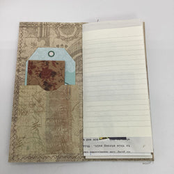 Vintage flower handmade junk journal - view 2