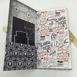 Skulls handmade junk journal - view 2