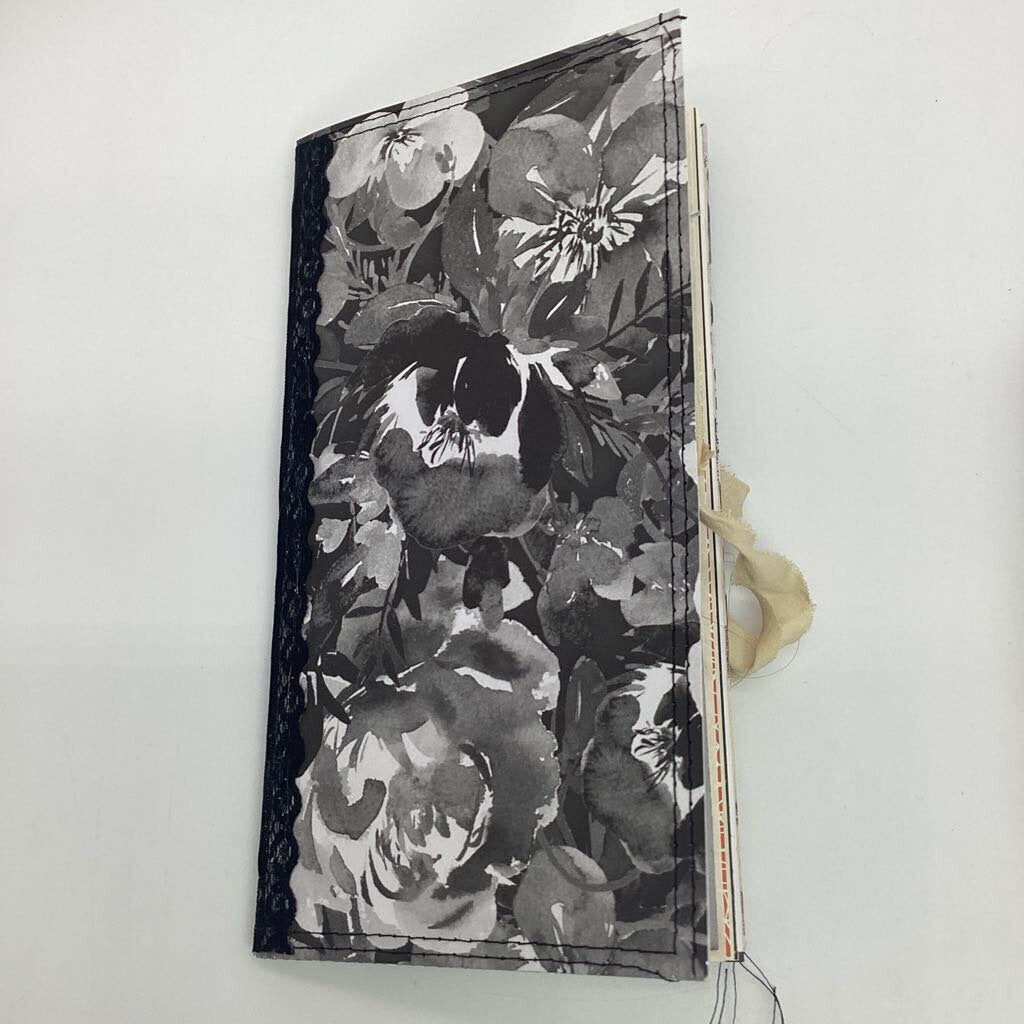 Gothic flower handmade junk journal