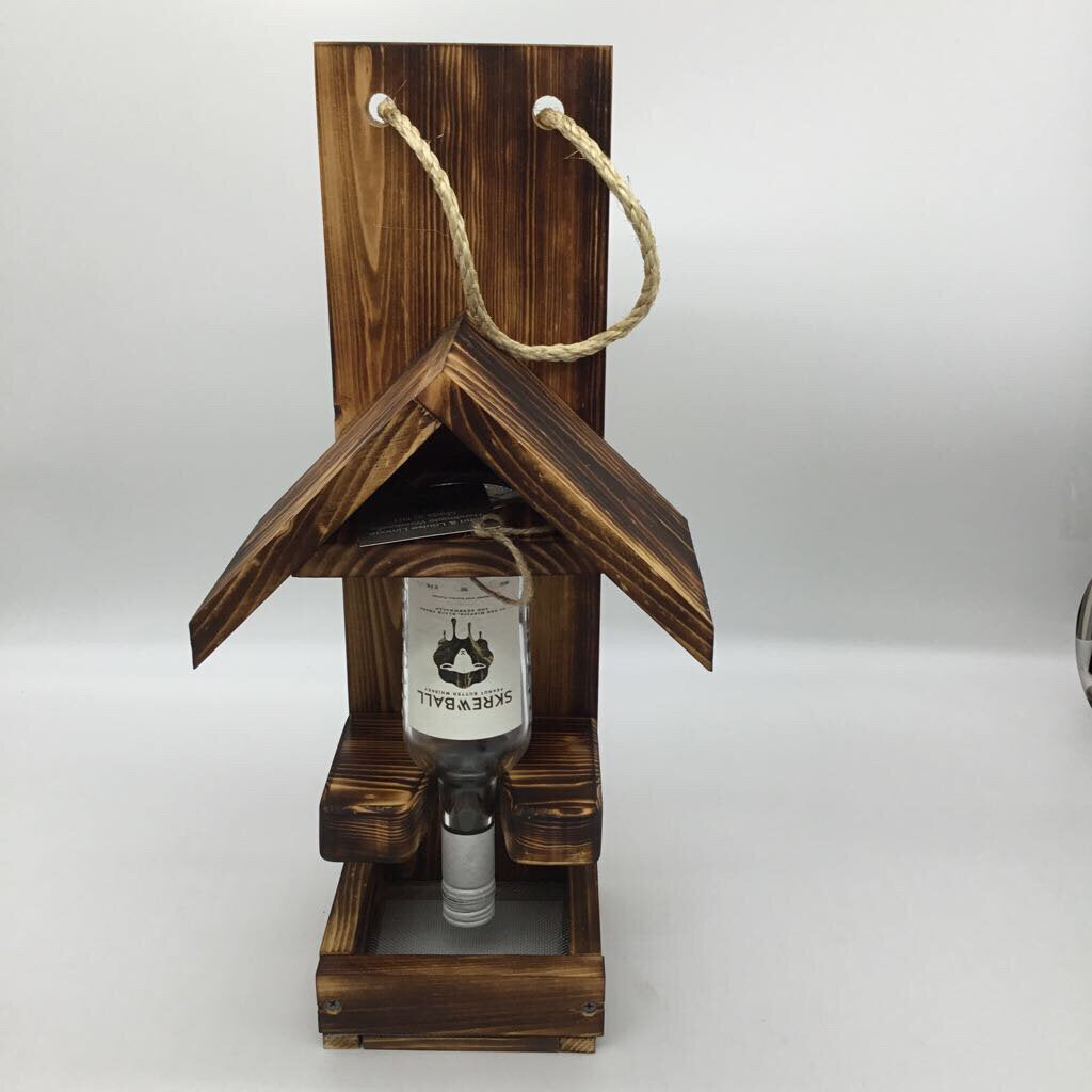 Whiskey Bottle Birdfeeder-Screwball