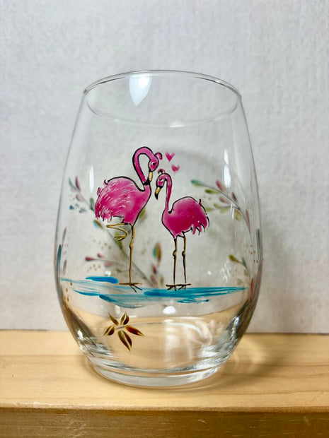 Flamingo stemless