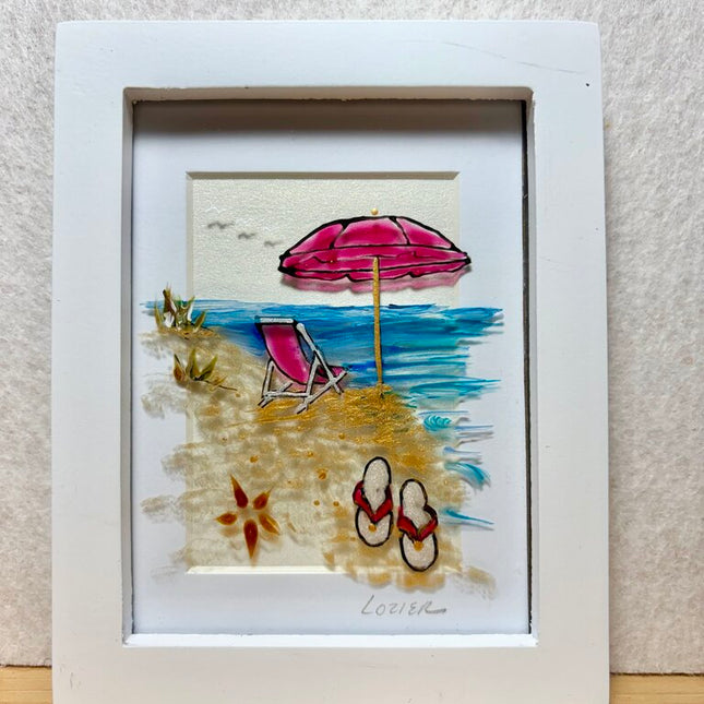 Beach mini frame pinks