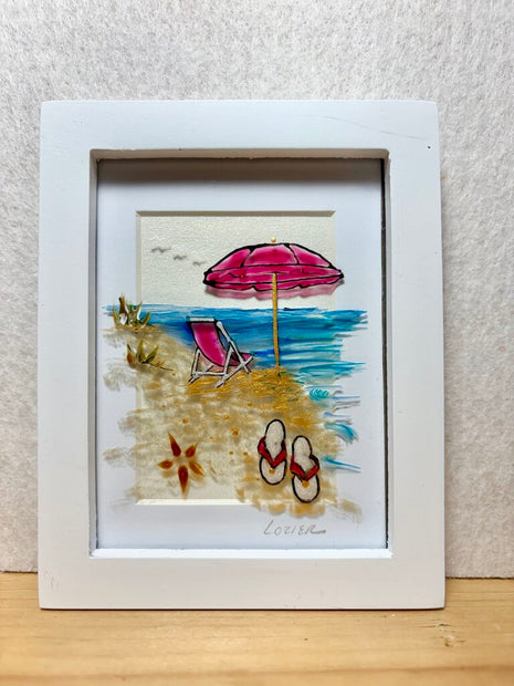 Beach mini frame pinks