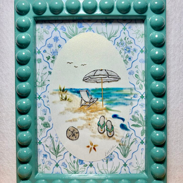 Beach frame teals