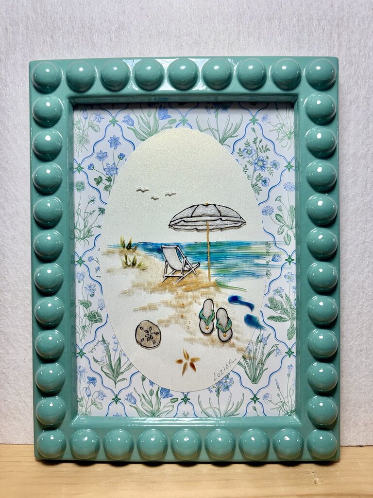 Beach frame teals