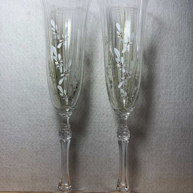 Mr & Mrs. EST.2026 personalized flute set