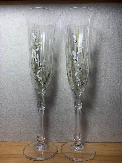 Mr & Mrs. EST.2026 personalized flute set
