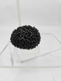 Black juggling ball/foot bag - aluminum, 2 ounce