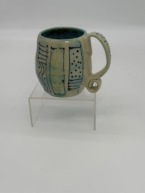 Whimsical Blue Mug