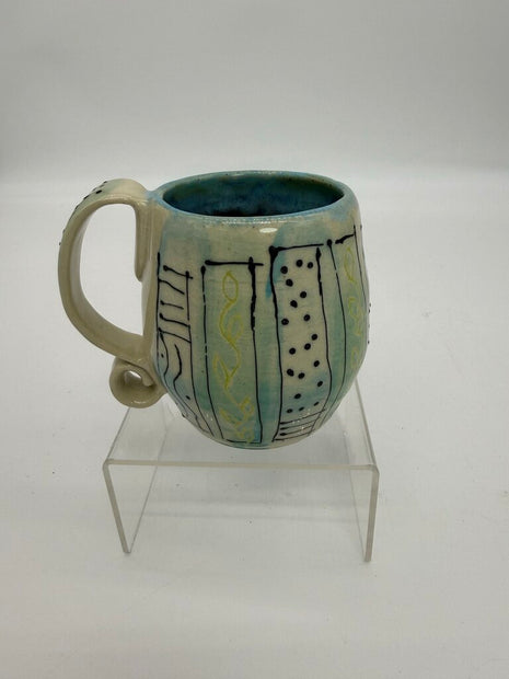 Whimsical Blue Mug